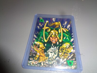 1995 LOKI, OVERPOWER (Marvel Comics) Card The Avengers, +4 STRENGTH