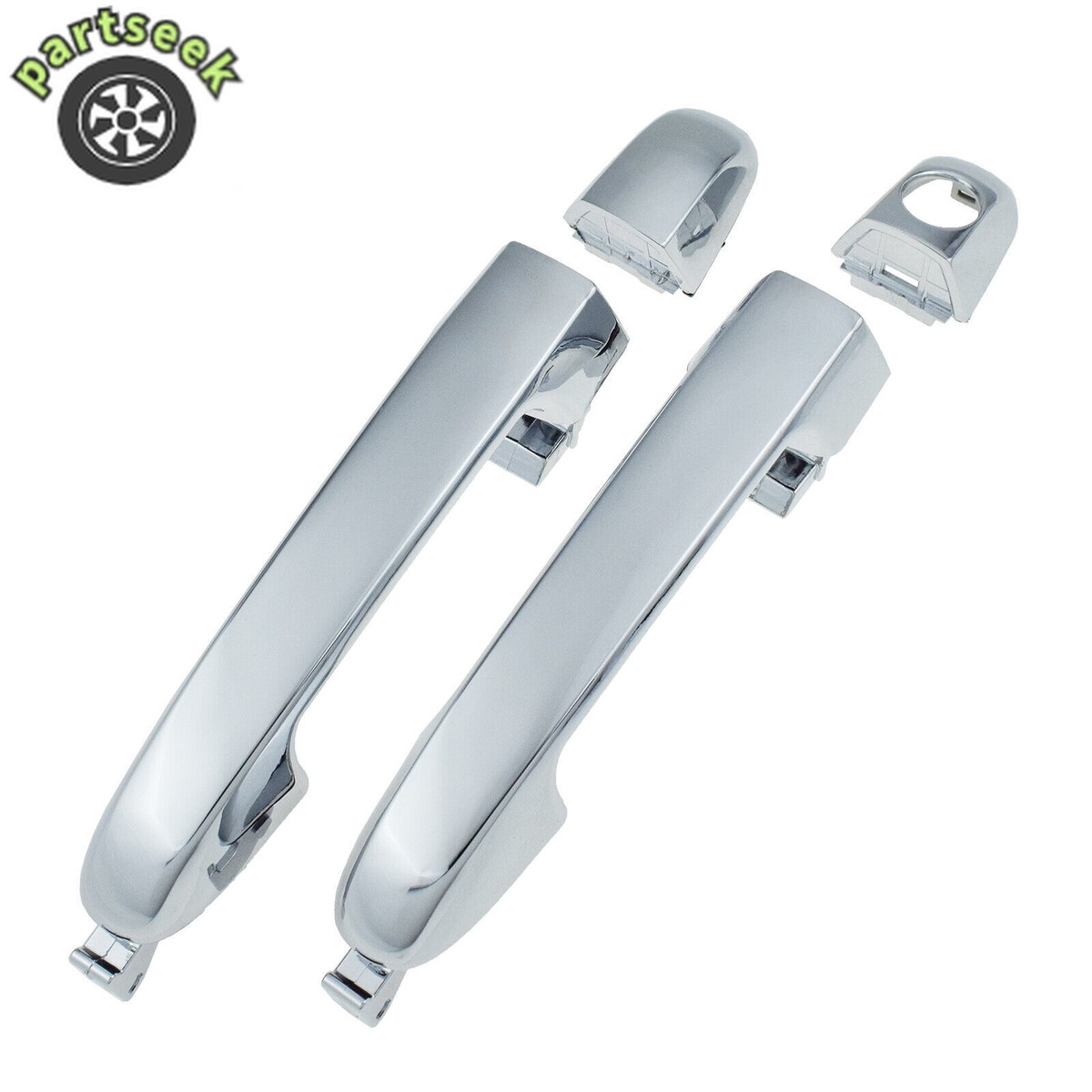 Pair Front Left Right Outside Door Handle Chrome for Kia Forte