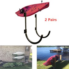 2 Pairs Kayak Storage Wall Mount Hanger Rack for Canoe Paddle Kayak Hanging Hook