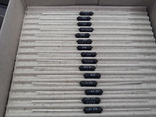 ¡100 piezas NUEVAS Vishay/Dale 0R1 0.1R 4W CW-2B-13 2% Resistencias de AUDIO AMPLIFICADOR DE TUBO de gama alta! - Imagen 2 de 4