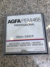 Vintage Agfa - 10.5'' Metal 1/4” Reel To Reel Tape Pem 468 Empty Reel