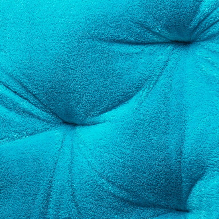 Butterfly Chair Fabric Folding Blue Kid Child Teenager Bedroom Dorm Apartment