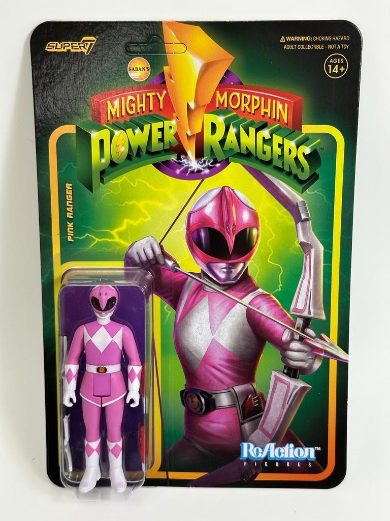 Pink Ranger Mighty Morphin Power Rangers 3.75 Inch Re Action
