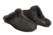 UGG SCUFFETTE II CAVIAR DARK GREY GRAY SLIPPER US 9 / EU 40 / UK 7