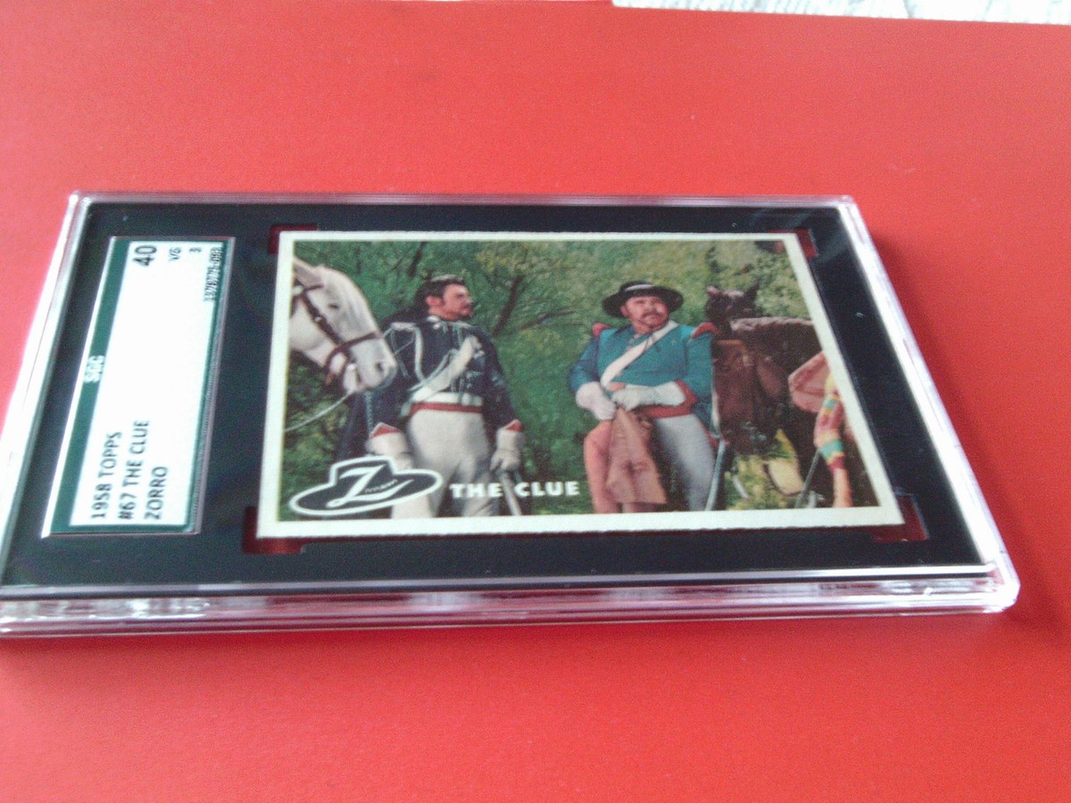 1958 TOPPS ZORRO # 67 THE CLUE SGC 40 !! | eBay