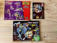 3 VTG Knex Building Toy Set Instruction Books #12533 #12028/12032 #11150 ULLER