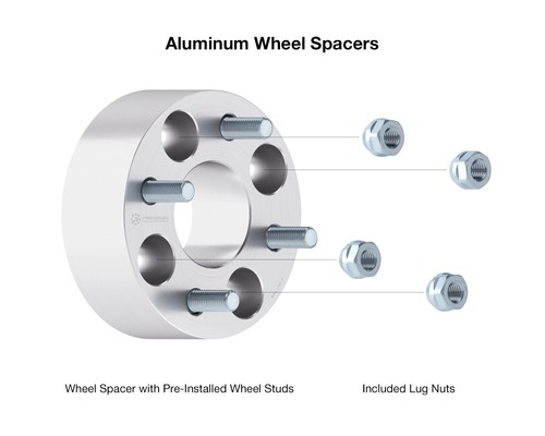 4pc 2" Thick Golf Cart Wheel Spacers 4x4 to 4x4 with M12x1.25 Studs Nuts 4x101.6 - Picture 5 of 7