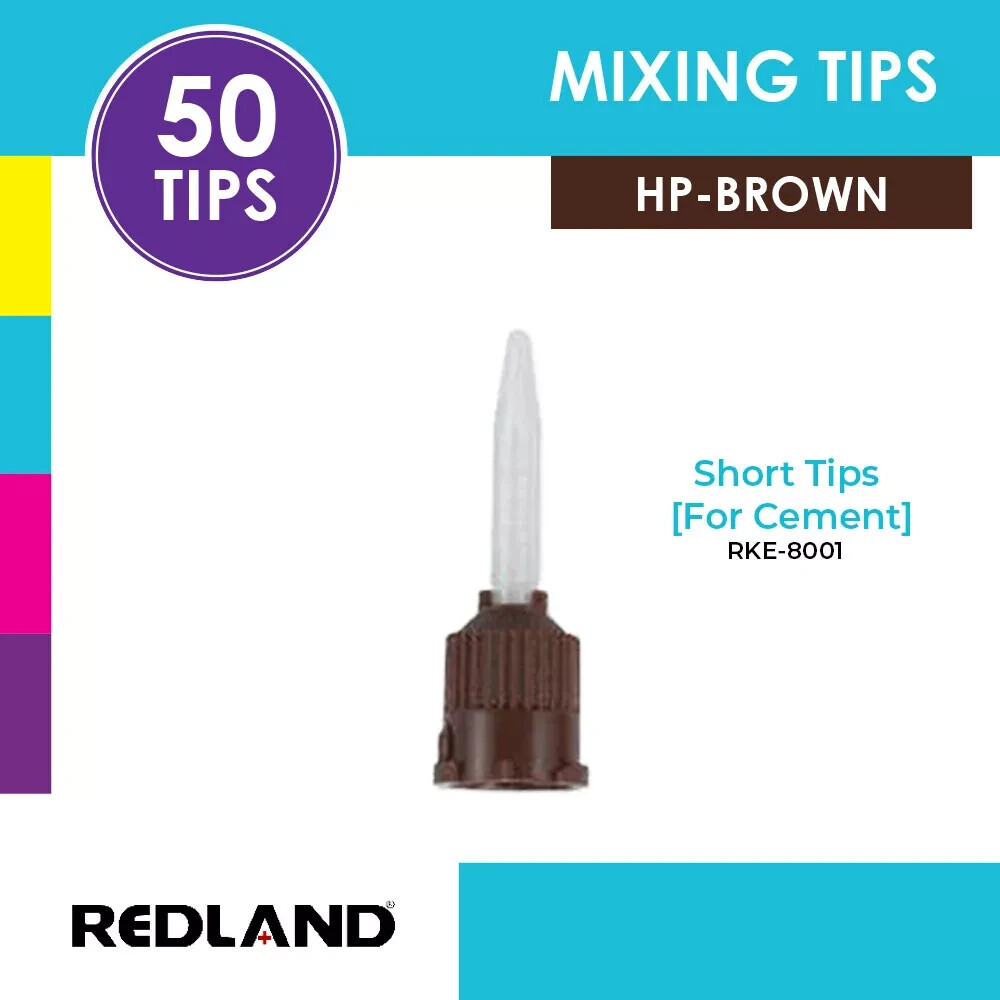 REDLAND Dental Mixing Tips for Impression Material, C&B, Cements [50/PK]