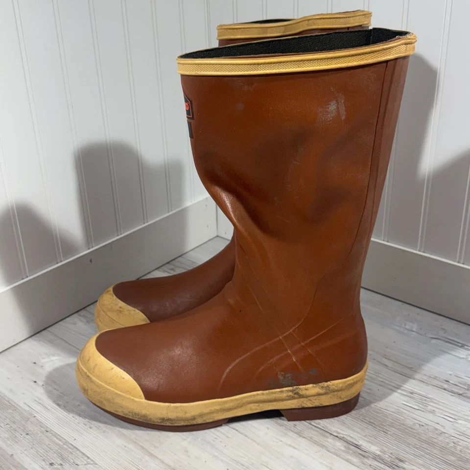 BLACK DIAMOND NEOPRENE CANADA MADE RUBBER BOOTS MENS 11 OIL/ACID RESIST REG TOE - Image 2 of 4