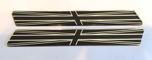 2x JDM Rising Sun Rustic Effect Flag Car Wing 3D Domed Gel Decal