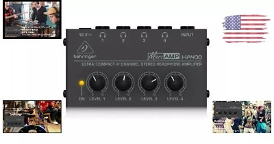 UNDERBRAND HA400 Ultra-Compact Stereo Headphone Amplifier 4-Way Headphone Amplifier