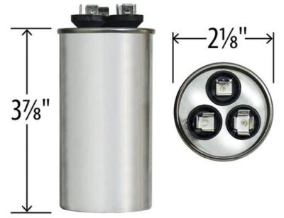 97F9970-50 + 5 uf MFD 370 Volt VAC - GE Round Dual Run