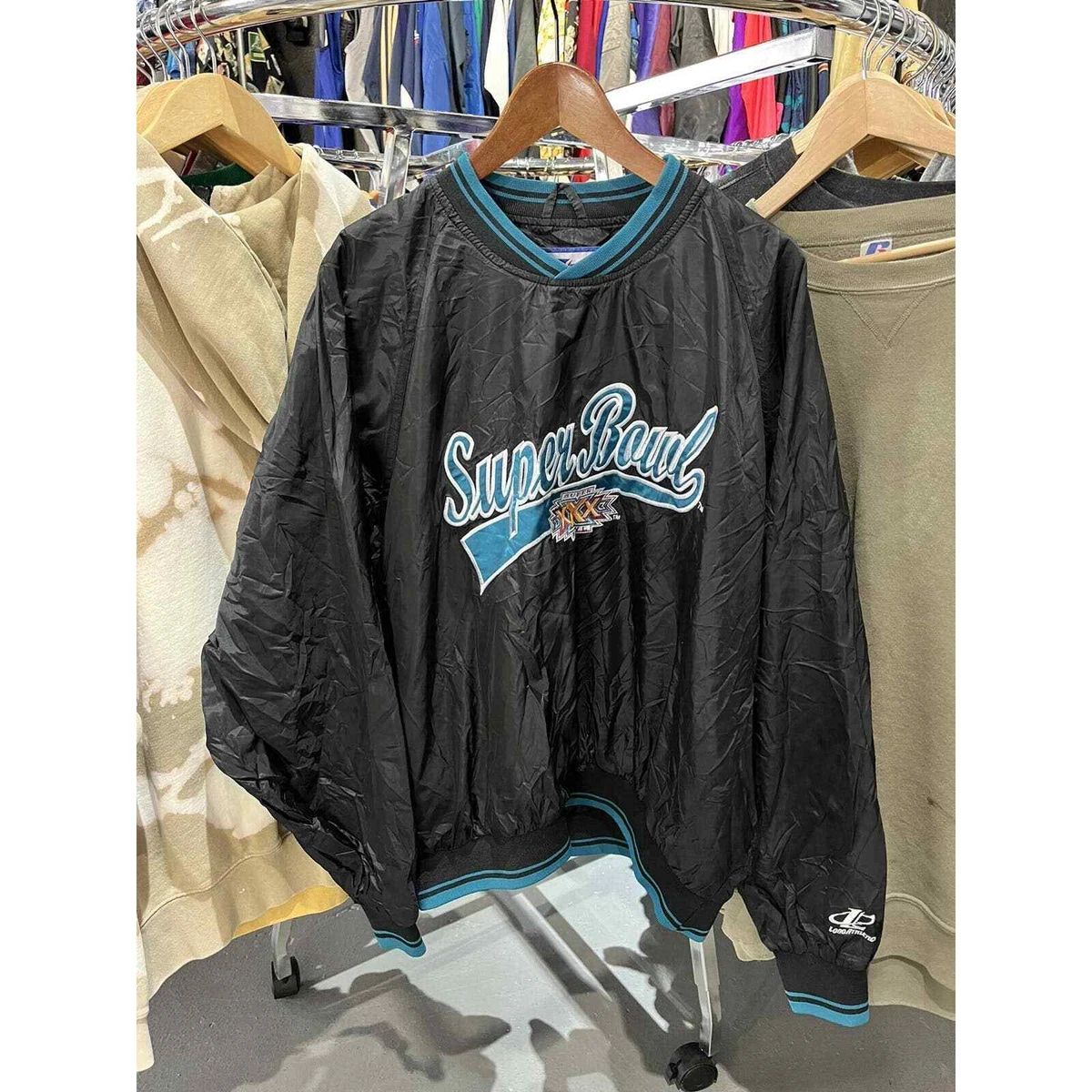 Vintage Super Bowl XXX 30 Logo Athletic Windbreaker Pullover Jacket Large |  eBay