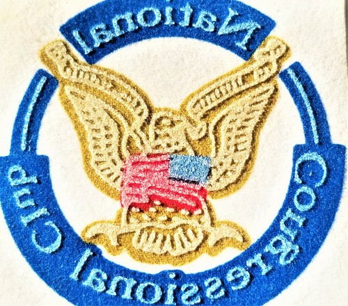 Iron-On Heat Transfer Patches Applique Sticker NATIONAL CONGRESSIONAL CLUB - Picture 2 of 2