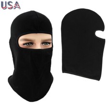 Winter Fleece Warm Balaclava Hat Motorcycle Ski Neck Face Mask Hood Cap Black
