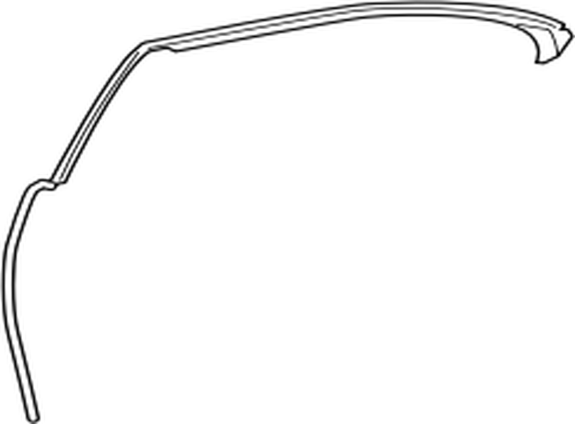 6788750060 Toyota Weatherstrip, rear door, no.2 rh 6788750060, New