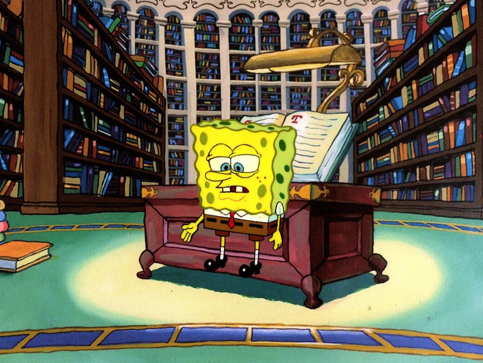 FABULOUS ! SPONGEBOB ProdN cel from "SLEEPY TIME ! #10693 | eBay