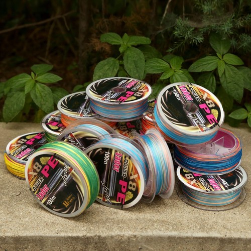 100M Multi-color Sea Fishing Line 8 Strands PE Braided Line 12LB-125LB - Picture 3 of 40