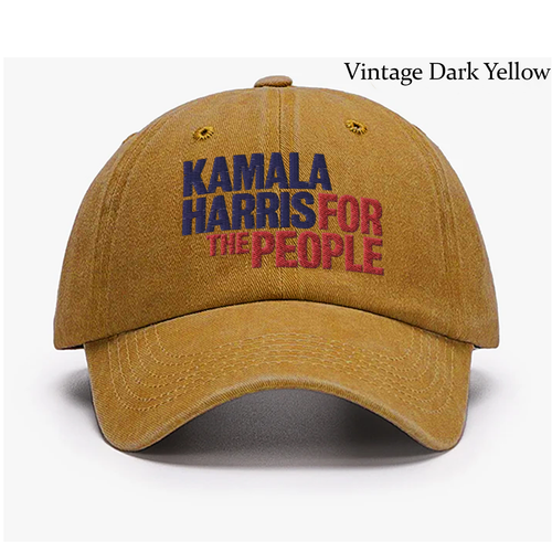Kamala Harris For The People Embroidered Dad Hat, Harris For President 2024 Hat - Picture 5 of 22