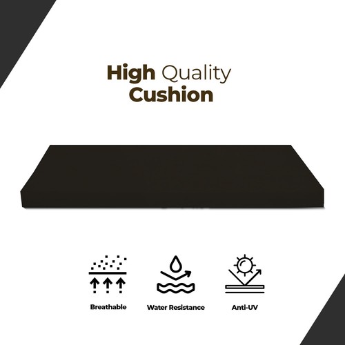 Garden Bench Cushion Outdoor Waterproof Fabric 2 3 4 Seater Furniture Seat Pads - Picture 35 of 49
