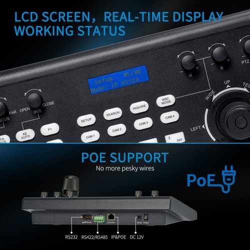 DHL FEELWORLD KBC10 PTZ Camera Controller Multiple Control and Network Protocol - Afbeelding 5 van 8
