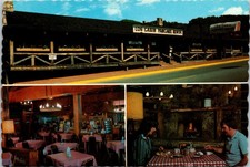 Log Cabin Pancake House Gatlinburg Tennessee Chrome Postcard