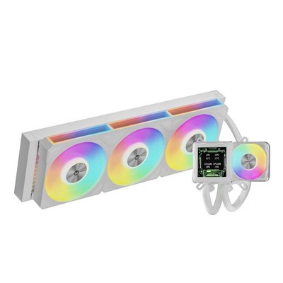 Coolleo ICE CORE 360 WH White AIO Liquid CPU Cooler ARGB Intel LGA1700 AMD AM5