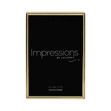 Impressions by Juliana | Brass Plated Photo Frame Collection | Thin Edged 7x5 In