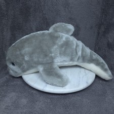 Vintage SeaWorld Gray Dolphin Plush 1980 Stuffed Animal Small Soft Toy