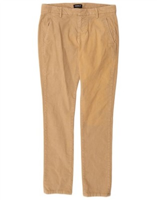 Dondup Womens Slim Corduroy Trousers W31 L32 Beige Cotton CC13