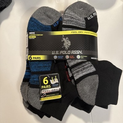 US Polo Socks 6 Pack Size 6-12 ($22 Retail)