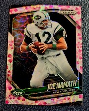 2025 Panini Prizm Black - Joe Namath #106 Cherry Blossom Prizm /20 Jets KHH 