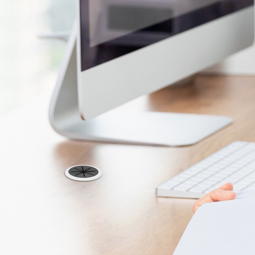 6 Pcs Drahtlochabdeckplatte Office Desk Grommet Desktop-Drahtlochabdeckung - 第 7/12 張圖片