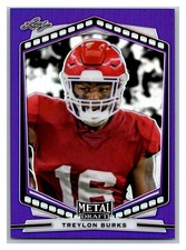 2022 Leaf Metal Draft - Treylon Burks #P-TB1 Purple Refractor (RC)