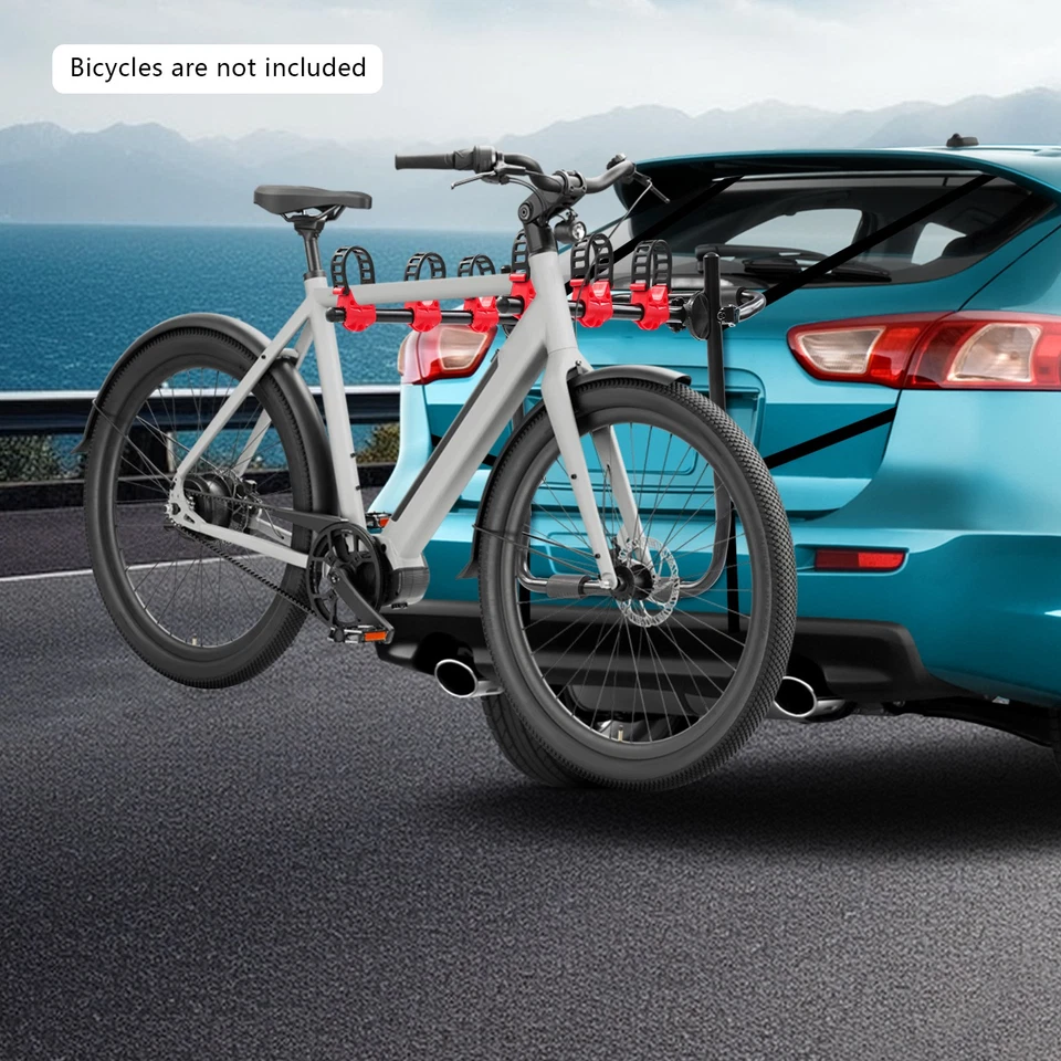Estante/soporte de montaje en maletero de 3 bicicletas para la mayoría de las minivans SUV de automóviles Foto 3 de 4