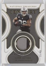 2021 Panini National Treasures Century Materials Gold 33/49 Josh Jacobs 0as9