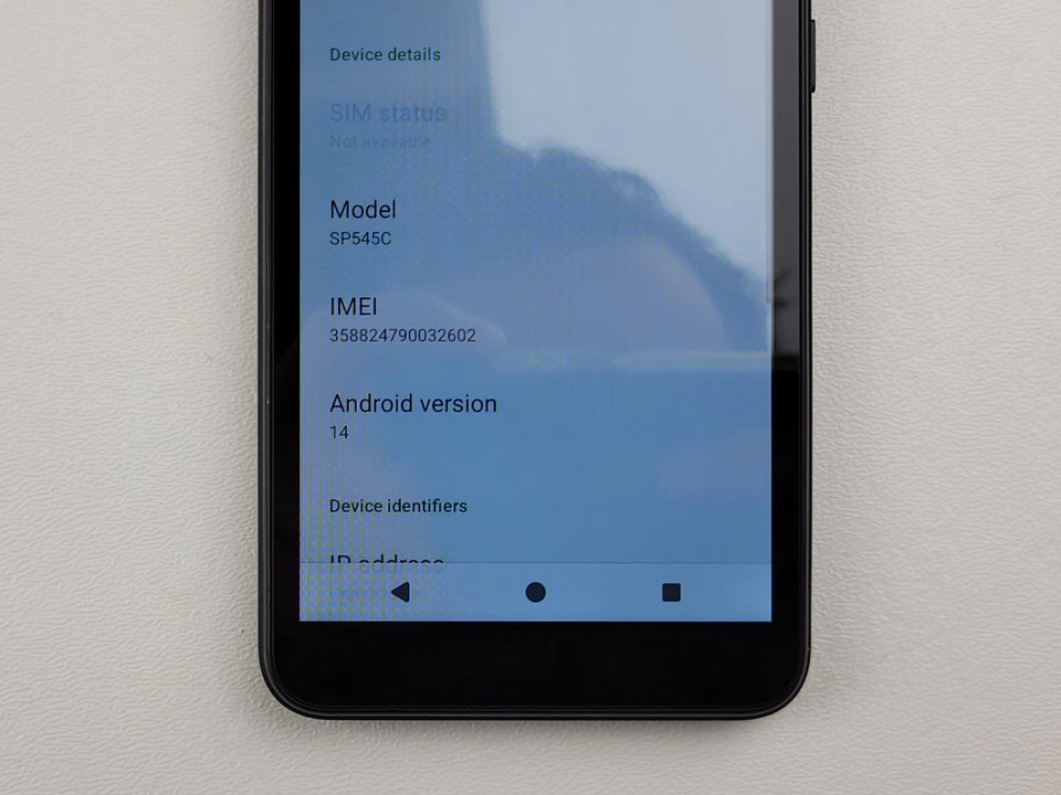 ANS Artia SP545C - 16GB - 黑色(CARRIER UNKNOWN)Android Go 智能手机 - H3835 — 第 3/4 张图片