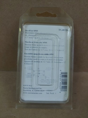 SIERRA MARINE *NEW* TIP LIT TOGGLE SWITCH #TG40320 - Picture 4 of 4