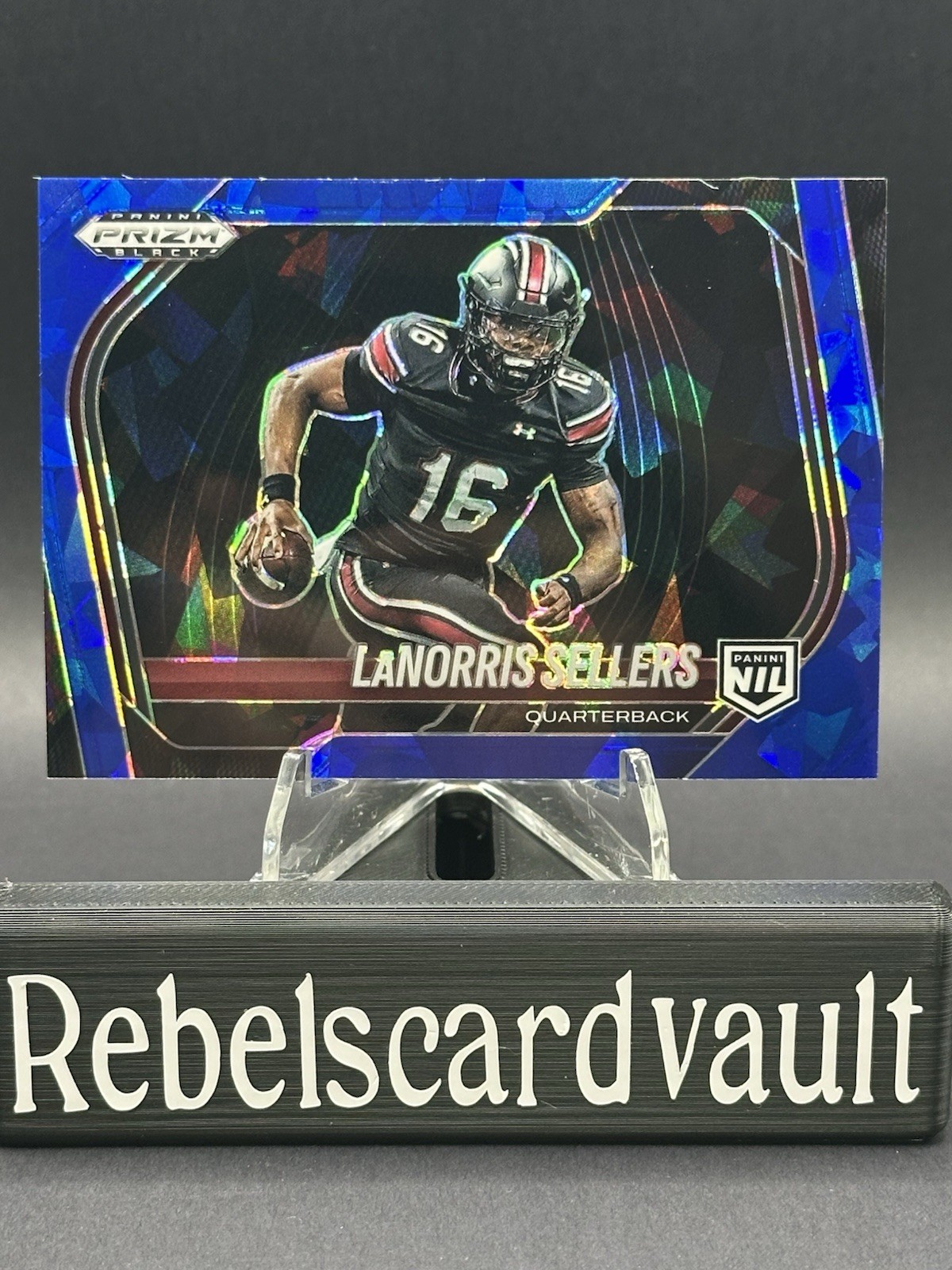 2025 Panini Prizm Black - LaNorris Sellers #196 Blue Ice Prizm/125 SC Gamecocks