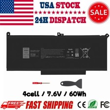 F3YGT Battery 60Wh For Dell Latitude 12 7000 7280 7290 13 7380 7390 14 7480 7490