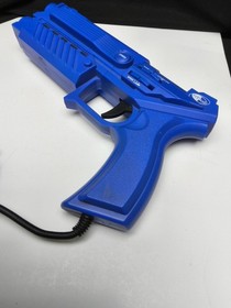 NYKO Cobra Light Gun Blue UN-80039 PS1 PS2 Sega Saturn Powers On Untested As Is 