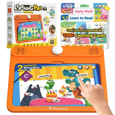 Think Academy Interactive Electronic Learning Pad - Learn-to-Read System with...