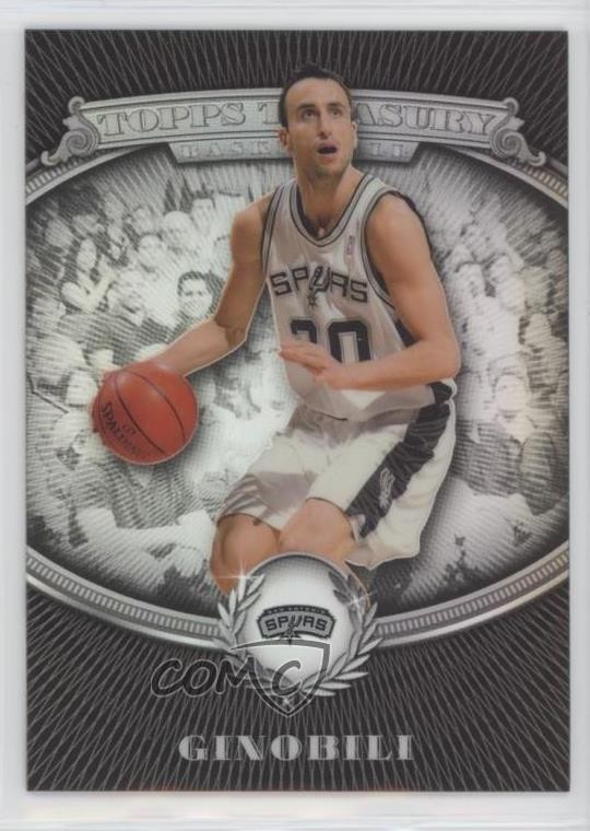 2008-09 Topps Treasury Silver Refractor 75/199 Manu Ginobili #71 HOF 0o69