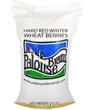 Certified Glyphosate Residue Free Palouse Brand Red Winter Wheat Berries, 25 LBS