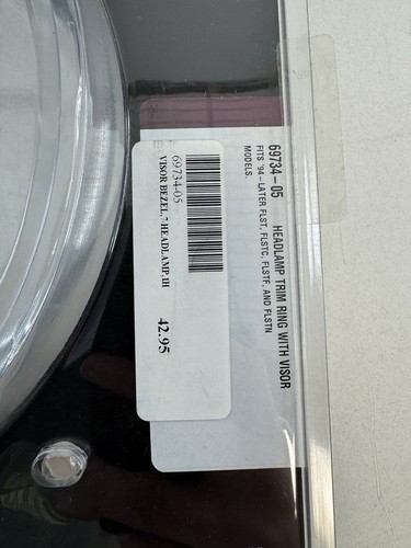 GENUINE HARLEY DAVIDSON 94-17 SOFTAIL VISOR HEADLAMP TRIM RING 69734-05 - Foto 4 di 4