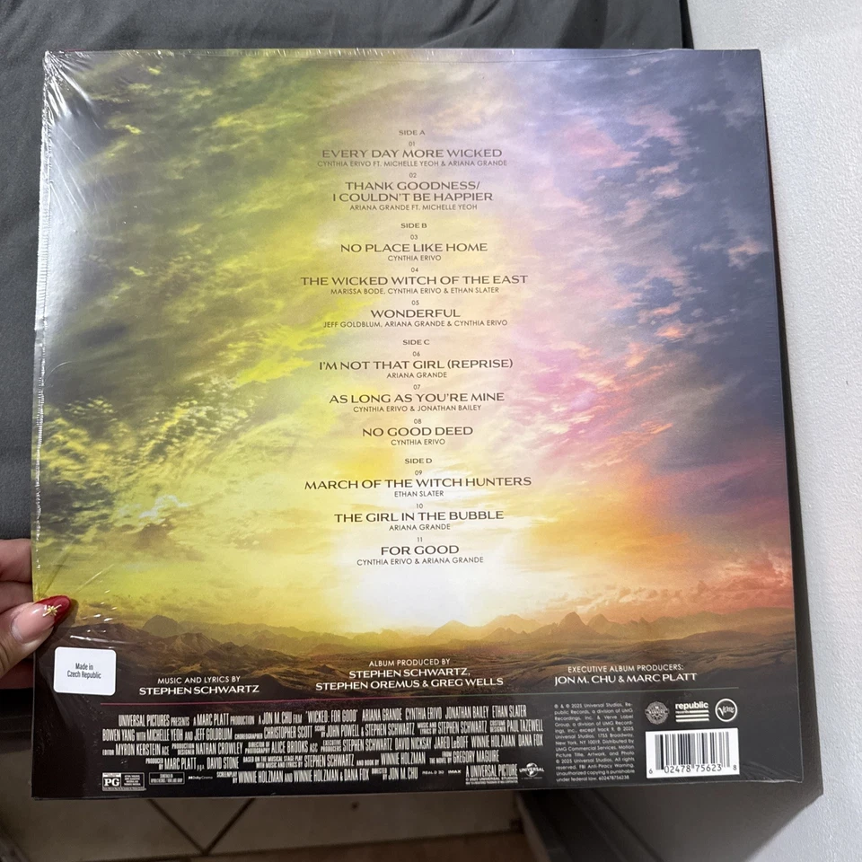 Wicked For Good Soundtrack Target ExLenticular Cover Pink Green Color Vinyl 2LP - Image 2 of 2