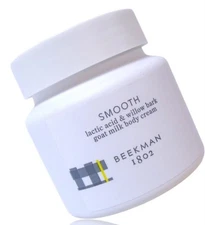 Beekman 1802 Goat Milk Body Cream "SMOOTH" Lactic Acid & Willow Bark 8 oz No Box