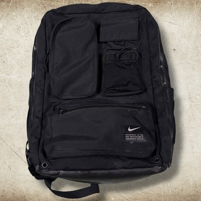 Nike Utility Elite Black Backpack Soft Case Laptop Men Travel Daypack Bag