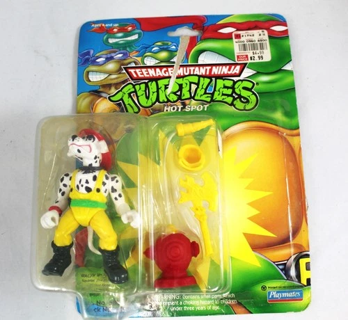 Vintage 1993 Teenage Mutant Ninja Turtles Hot Spot Complete W Cardback TMNT