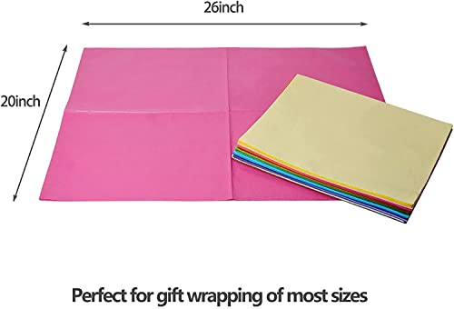 Tissue Paper for Gift Bags Sheets 30 Assorted Colored Tissue Paper Bulk 150 - Picture 3 of 7